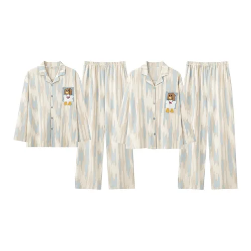 YIROUQING Пара Пижама Домашние комплекты Унисекс