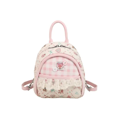 AUNG ПУ (полиуретан) Рюкзак Обычный Пузырьки Shan Пуговица Пузырьки Shan Пузырьково-голубой Розовая клетка