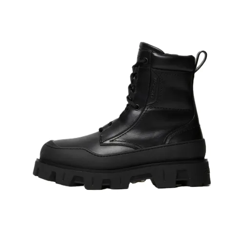 Moncler PEAK Path Короткий Martin Boot 5 см Мужской Черный