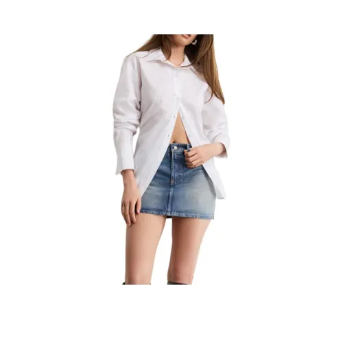 GOOD AMERICAN Белые Женские Рубашки