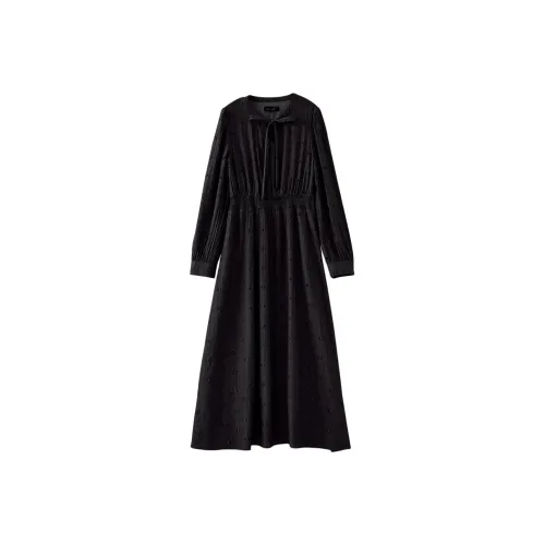 OUNIXUE Длинное платье с длинным рукавом женское