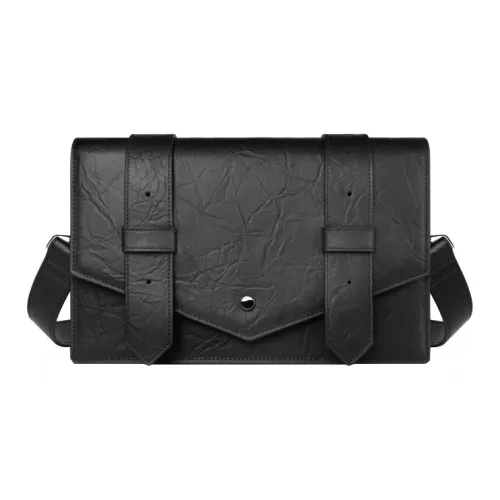 INJOYLIFE Сумка через плечо из коровьей кожи сумка для повседневного использования мужская черная