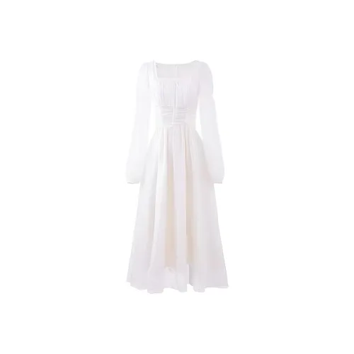 SYEEE WITH U Длинное платье с длинными рукавами женское