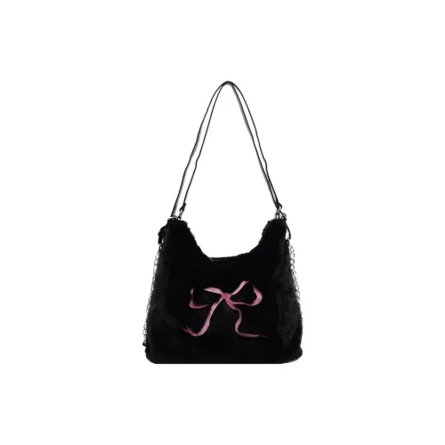 ORANGE BEAN Плюшевый Тоут Сумка Сумка для покупок Сумка на плечо Женская Многоцветная