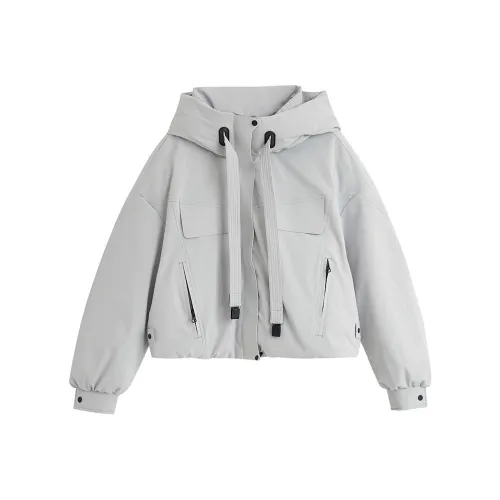 Inman Silver Gray Women's Down Jackets Inman Серебристо-серый Женские Пуховики