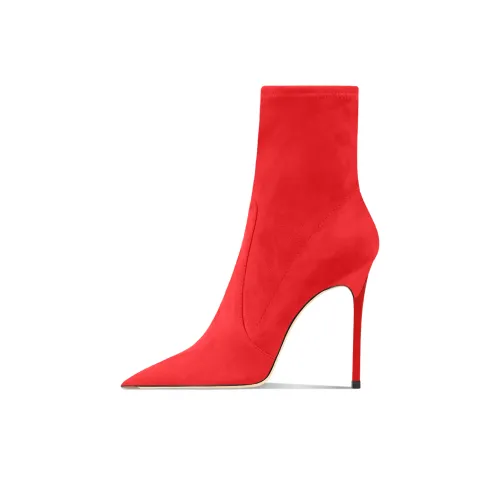 Siwei Crew Осень и зима Узкий каблук Металл Французский Квадратный каблук Супер Высокий каблук Женские Сексуальный Без подкладки Ботинки