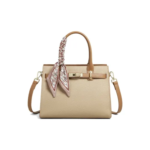 PT'SON Коровья кожа Одно плечо Сумка Стандартная Женская Хаки