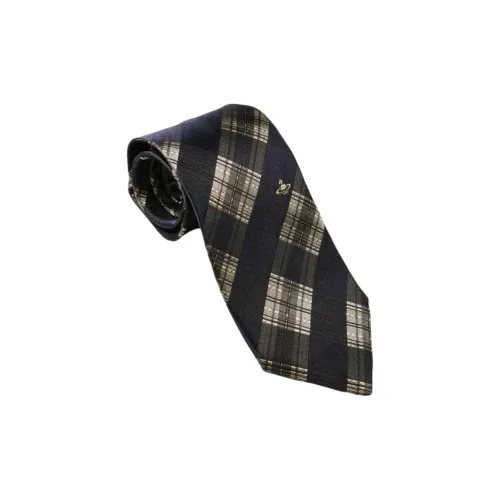 Vivienne Westwood Шелковые галстуки Мужской Темно-синий Светло-серый