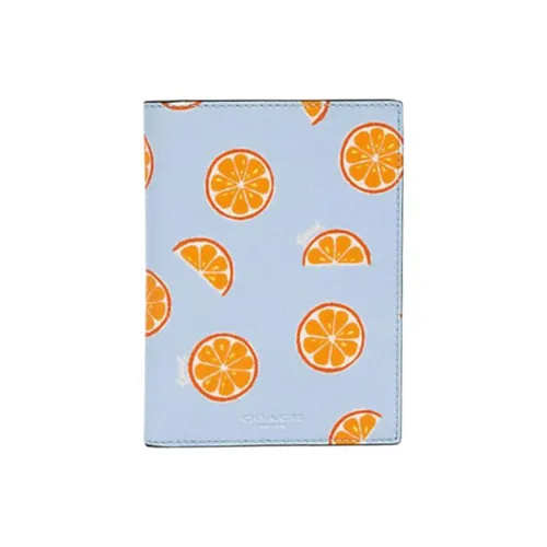 COACH Passport Case Обложки для паспорта Синий Унисекс