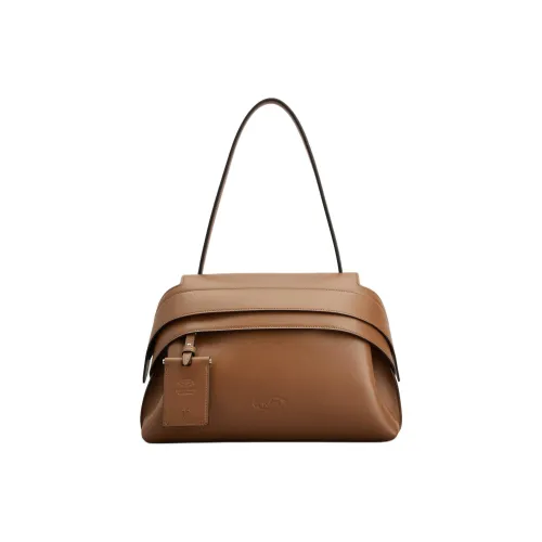 TOD'S Телячья кожа Сумка через плечо Маленькая Женская Коричневая
