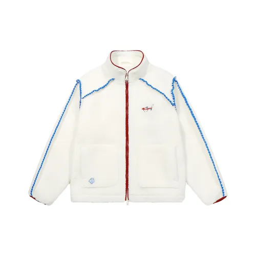 Guuka Кремовый Белый Унисекс Куртки