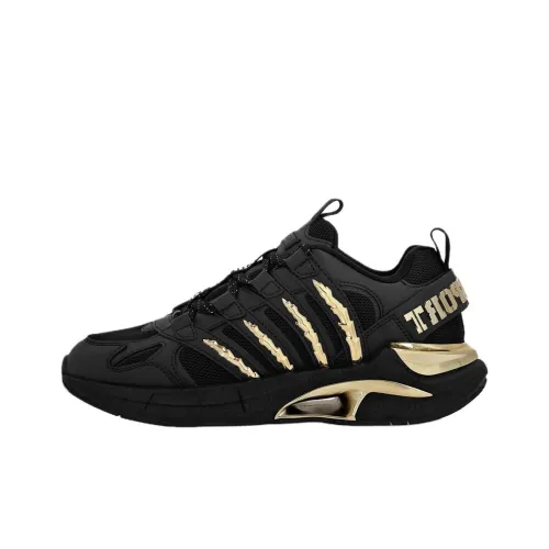 PLEIN SPORT Gladiator Low Топ Повседневная обувь Унисекс Черный Золотой