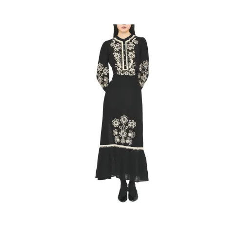 ANTIK BATIK FW25 Длинное Платье с Длинными Рукавами Женское