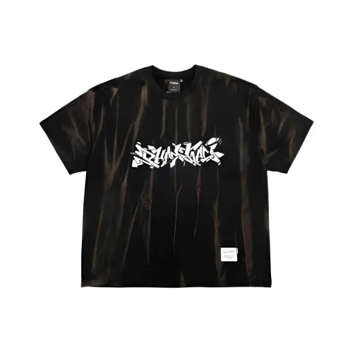 Mitchell Ness Градиентный Смешанный Черный Унисекс T-рубашки