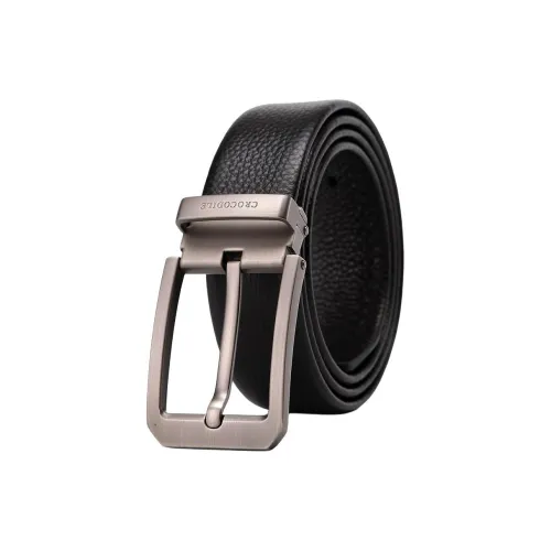 Крокодил ремень из коровьей кожи мужской 3,5 см