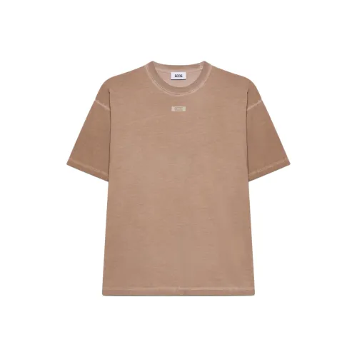 GCDS Бежевые Мужские T-рубашки