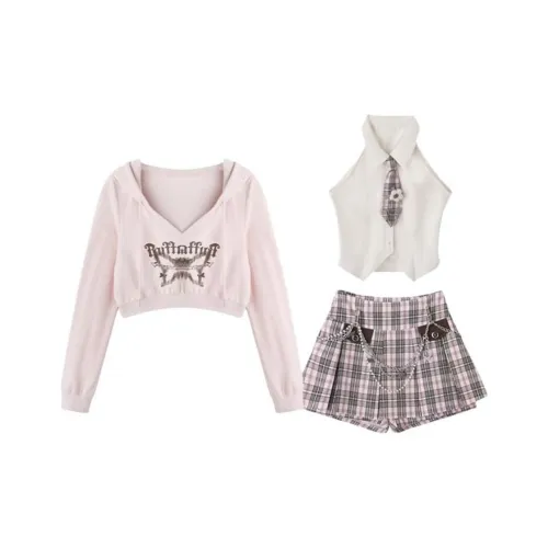 IQC Розовый Женские Комплекты с Юбкой