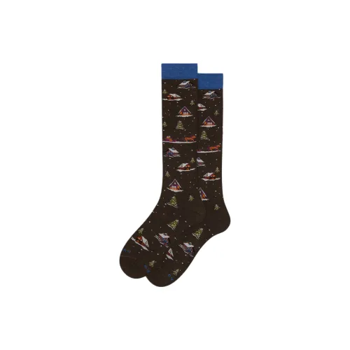 Gallo 1 Pack Brown Men's Mid Shin Socks Гало 1 Пачка Коричневые Мужские Носки до икры MID