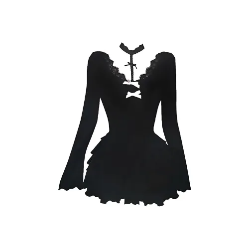 JOSR Длинное платье с длинными рукавами женское