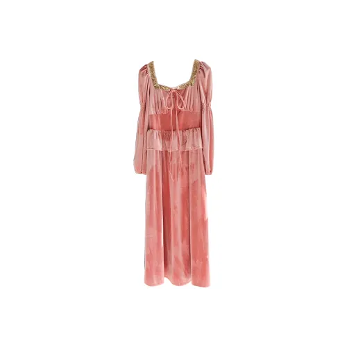 GRAYISMOON Длинное платье с длинными рукавами женское