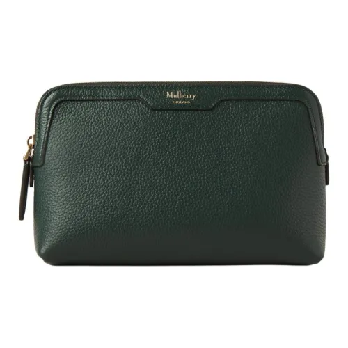 Mulberry Кожа Клатч Стандартный Женский Лесной Зеленый