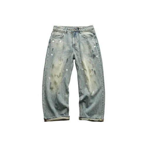 YIMAI Темно-синие мужские джинсы