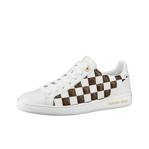 LOUIS VUITTON Frontrow Low Топ Стильные Скейтбординги Женские Белые