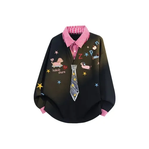 TIBINB Мультяшный Свитшот Женские