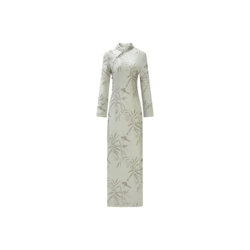 Udon House Длинное платье с длинными рукавами женское