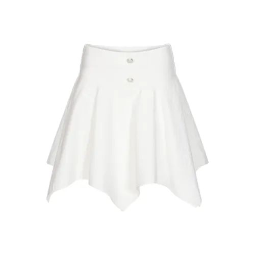 HYTE MOLY Белый Женские Повседневные Короткие Юбки