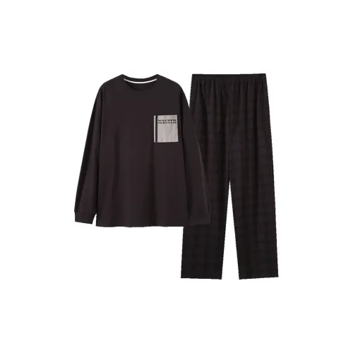 FENTENGCARE Черный мужской комплект пижам