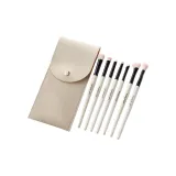 [Радуга Mother-of-Pearl] 7 шт - Полный комплект для макияжа глаз + кисть для хайлайтера + тени