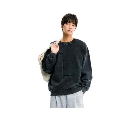 ZENGZHI Свитшот Свободный крой Прямой крой Унисекс