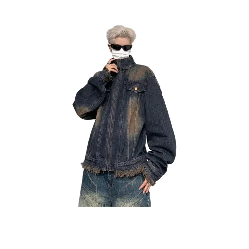 PAINT STAIN Джинсовые куртки и пальто Унисекс