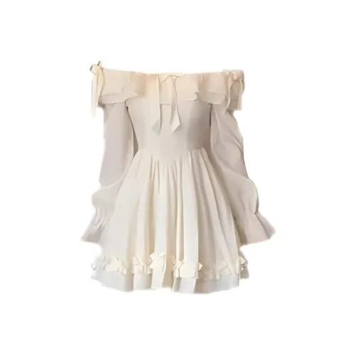 TIBINB Длинное платье с длинными рукавами женское