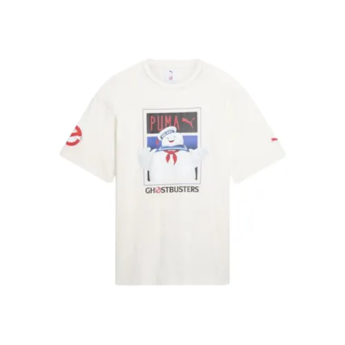 PUMA x GHOSTBUSTERS FW24 Stay Puft T-Shirt Мужская Теплая Белая