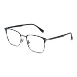 Синяя и серебристая рамка