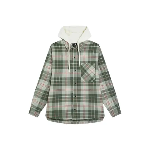 XTEP Li Bei Зеленый Хлопок Белый Deep Апельсин Мужские Рубашки