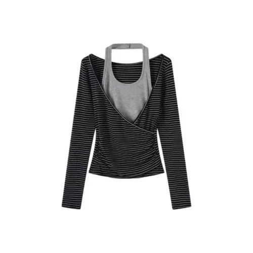 KYKW Темно-серый Женские T-рубашки