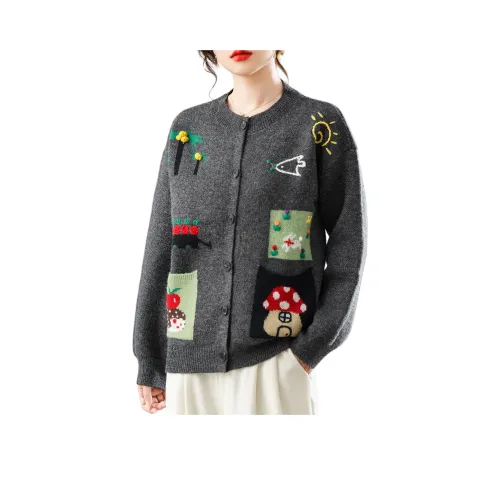 MJ Серый Женский Трикотаж