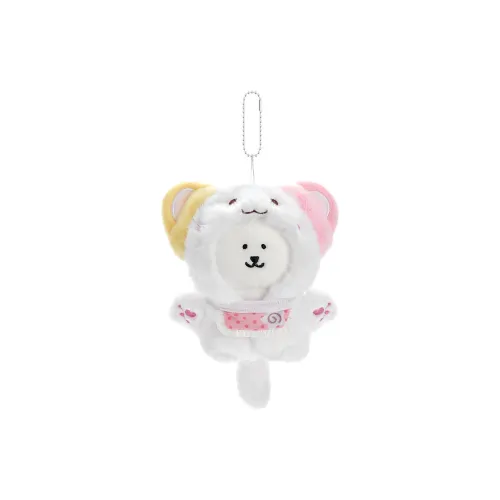 Дружба Joke Bear and Friends Collection Cartoon Cute THREE Цветочный Кошка Плюшевый Брелок 10 см Высота