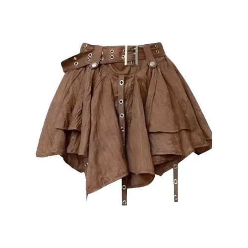 Meter Пустошь Винтаж Western Denim Лента Плиссированная Юбка