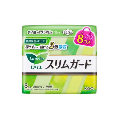 Laurier Дневные Защитные Гигиенические Прокладки Ультра Тонкие Wa Мгновенно Дышащие 8 шт