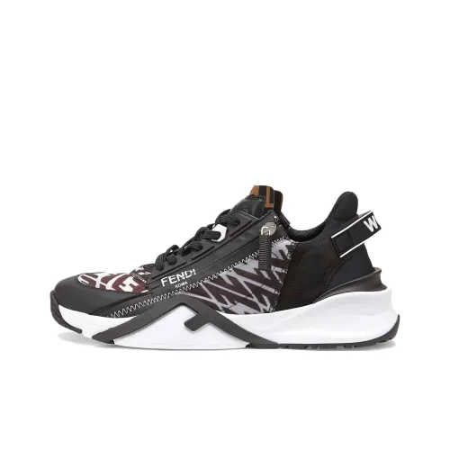 FENDI Flow Low Топ Повседневная обувь Мужской Черный Белый