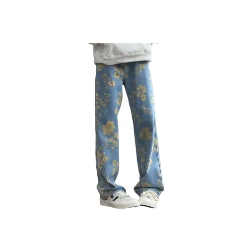 DARK HORSE Синий Унисекс Джинсы