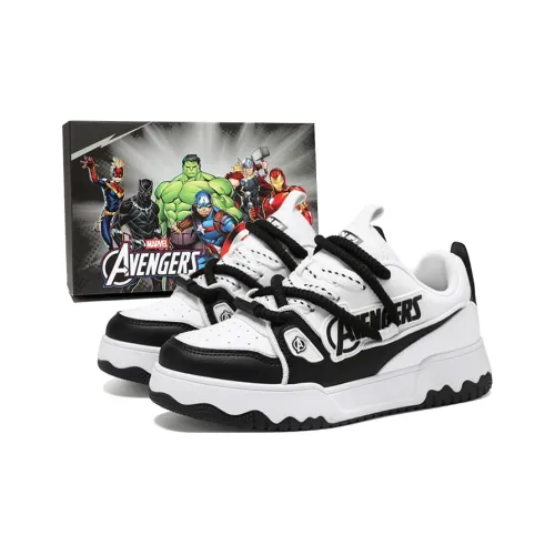 MARVEL The Avengers Series Скейтборд Кроссовки Низкие Черные Белые Унисекс