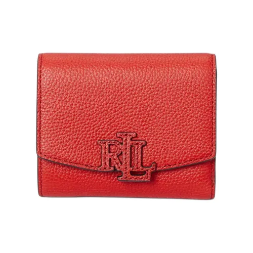 Ralph Lauren Cameryn Коровья кожа Кошелек Маленький Женский Красный