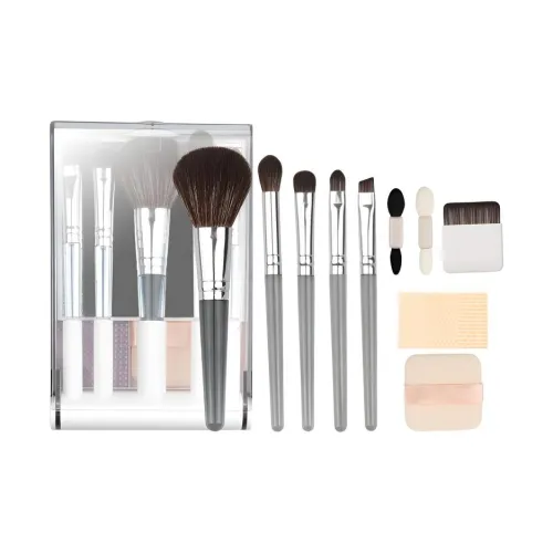 TLXT Переносной набор кистей для макияжа 5 шт с зеркальцем набор кистей для макияжа полный набор кистей для макияжа