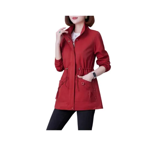 The Temptation Of The Muse Повседневная Куртка с Воротником-стойкой Женская