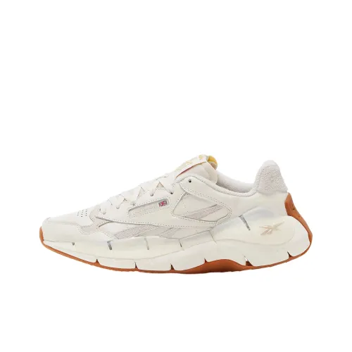 REEBOK Zig Kinetica 2,5 Plus Амортизация Износостойкие Низкие Кроссовки для Бега Унисекс Экрю